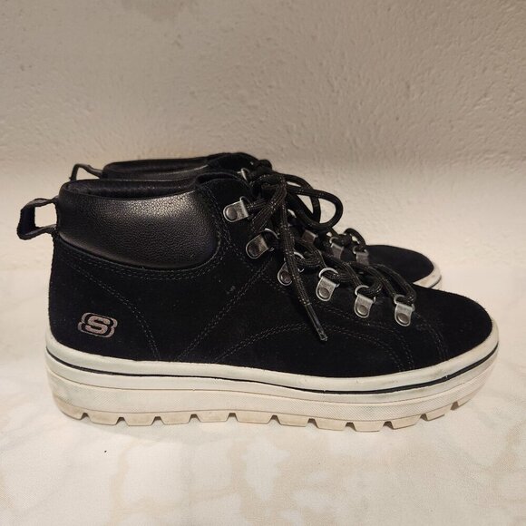 Sketchers Street Cleat 2 - HAUTE Hikes‎ Women's 7.5 Lace Up High Top Boots - Picture 1 of 8